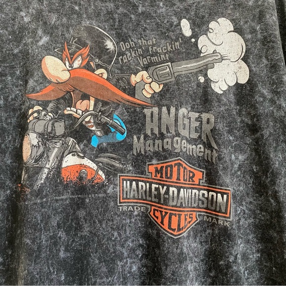 2009 Harley Davidson Duluth Minnesota Yosemite Sam t-shirt, black wash,XL - Picture 2 of 11